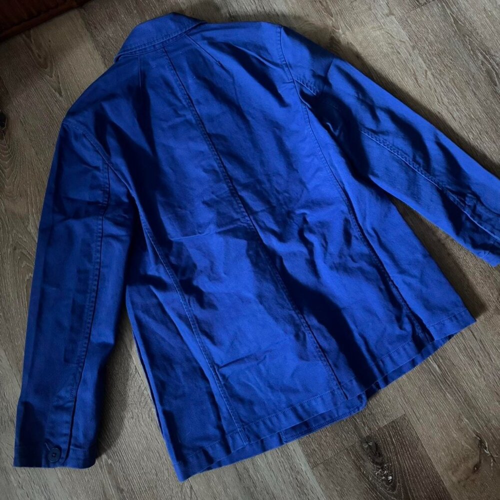 NWT Madewell Crossover Blazer in (Re)generative Chino Cobalt Blue size Small - Picture 7 of 7